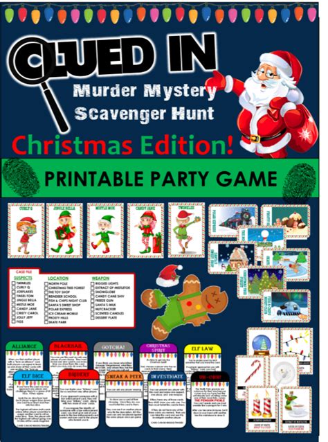 Free Printable Christmas Mystery Games